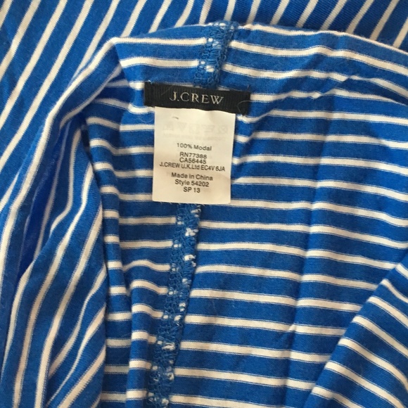 J. Crew Blue White Stripe Infinity Scarf - Picture 3 of 4